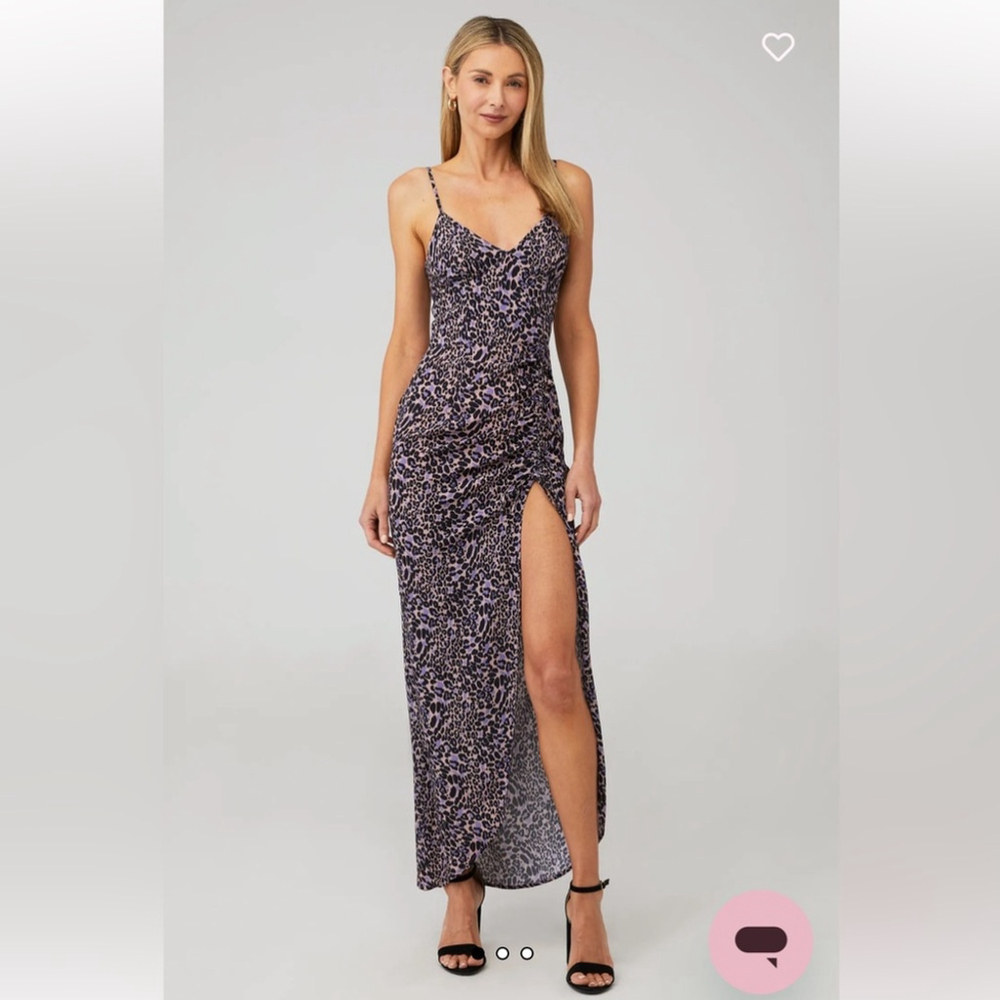 Fletch Gia Jaguar Maxi leopard dress Size Small
